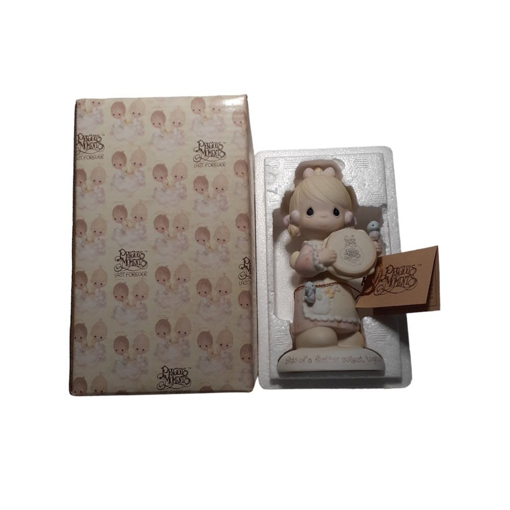 Vintage Enesco Precious Moments Birds of a Feather W/Box 1986 Collectors Clu…